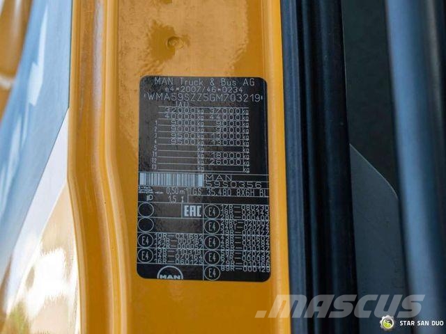 MAN TGS 35.480 8x6H PALFINGER PK 34002 Crane Tippe Caminhões guindaste