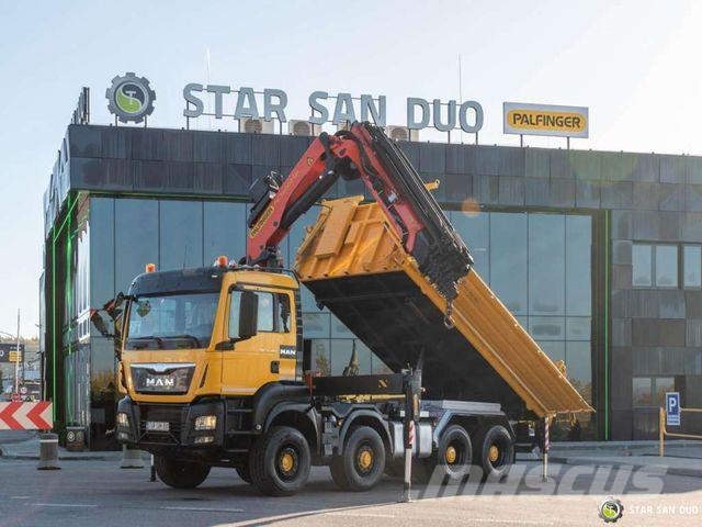 MAN TGS 35.480 8x6H PALFINGER PK 34002 Crane Tippe Caminhões guindaste