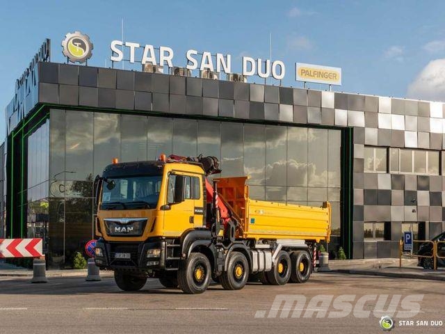 MAN TGS 35.480 8x6H PALFINGER PK 34002 Crane Tippe Caminhões guindaste