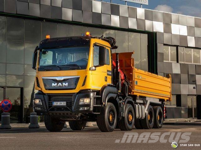MAN TGS 35.480 8x6H PALFINGER PK 34002 Crane Tippe Caminhões guindaste