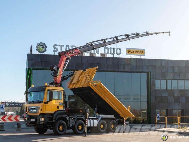 MAN TGS 35.480 8x6H PALFINGER PK 34002 Crane Tippe Caminhões basculantes
