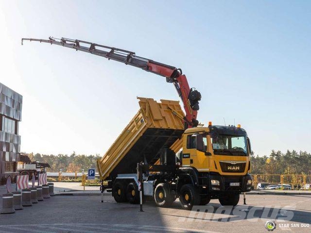 MAN TGS 35.480 8x6H PALFINGER PK 34002 Crane Tippe Caminhões basculantes
