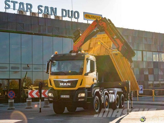 MAN TGS 35.480 8x6H PALFINGER PK 34002 Crane Tippe Caminhões basculantes