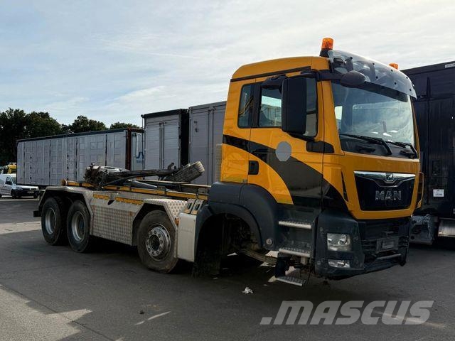 MAN TGS 37.500 8x4BB Abroller *Unfall* Retarder/Navi Treileri ar āķi