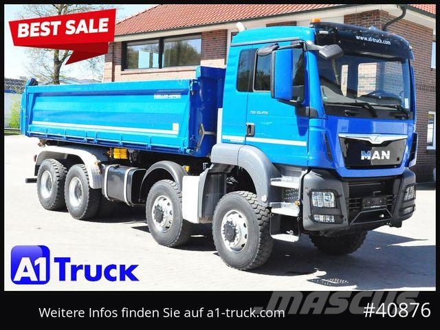 MAN TGS 41.470 BB 8x8 Allrad Kipper Meiller Savivarčių priekabų vilkikai