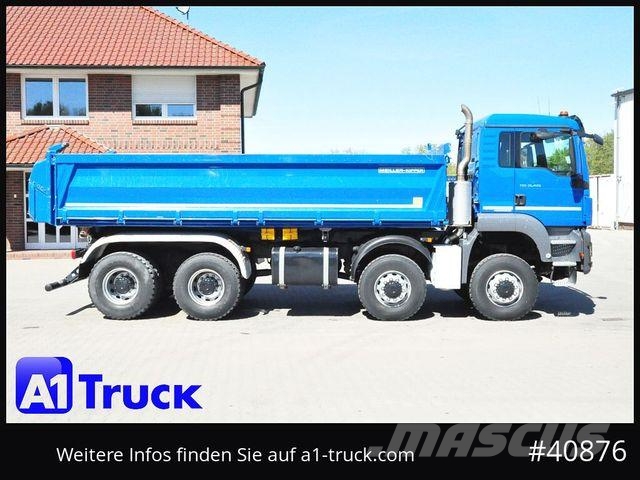 MAN TGS 41.470 BB 8x8 Allrad Kipper Meiller Savivarčių priekabų vilkikai