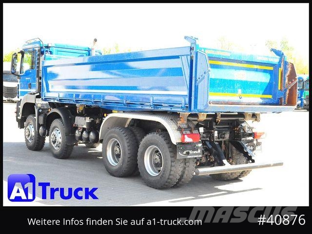MAN TGS 41.470 BB 8x8 Allrad Kipper Meiller Savivarčių priekabų vilkikai