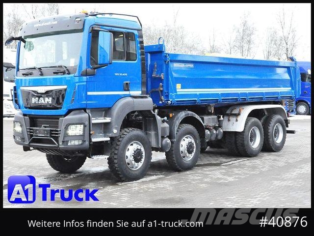MAN TGS 41.470 BB 8x8 Allrad Kipper Meiller Savivarčių priekabų vilkikai