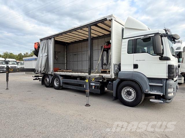 MAN TGS26.440BL/PalfingerPK27002-SH-PJ060A-JIB/28m/ Curtain sider trucks