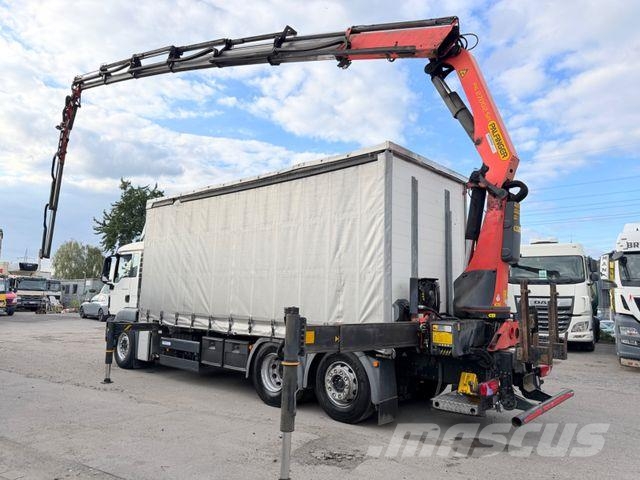 MAN TGS26.440BL/PalfingerPK27002-SH-PJ060A-JIB/28m/ Curtain sider trucks