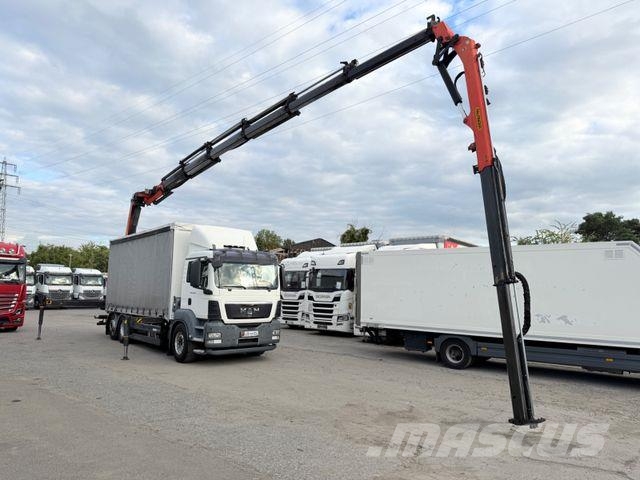 MAN TGS26.440BL/PalfingerPK27002-SH-PJ060A-JIB/28m/ Curtain sider trucks