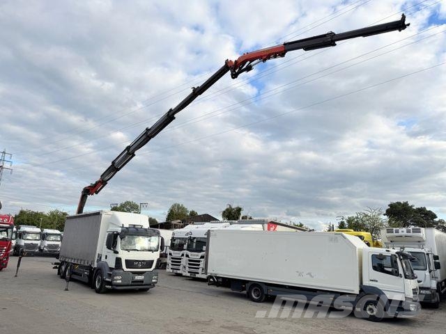 MAN TGS26.440BL/PalfingerPK27002-SH-PJ060A-JIB/28m/ Curtain sider trucks