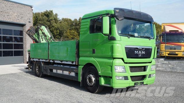 MAN TGX 18.400 BL Kran Pritsche Atlas 190.2E - A2 Pritschenwagen/Pritschenwagen mit Seitenklappe