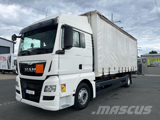 MAN TGX 18.480 4x2 LL Wechselfahrgestell/StandAC/AHK شاحنات بغطاء جانبي