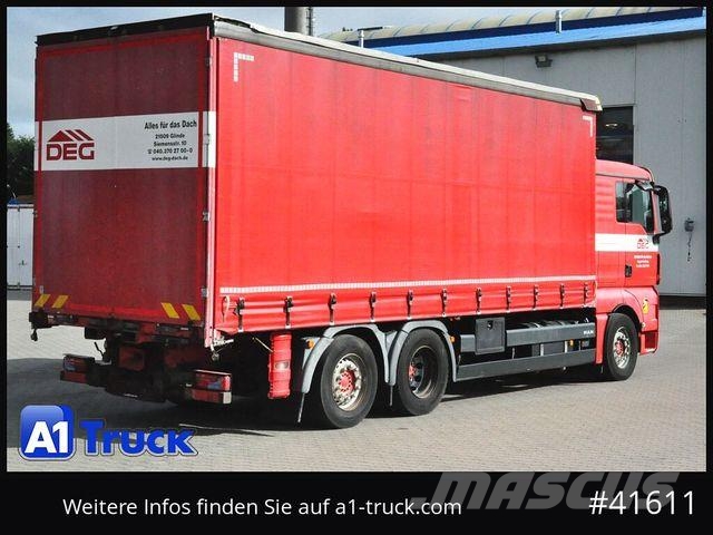 MAN TGX 26.360 BL Tautliner Intarder Lenkachse شاحنات بغطاء جانبي