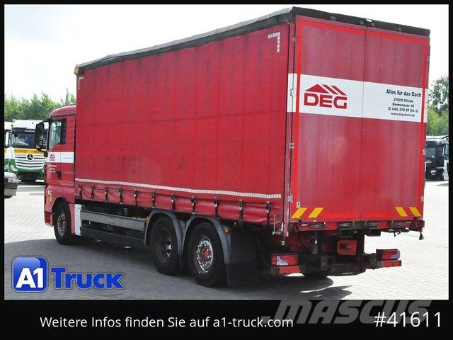 MAN TGX 26.360 BL Tautliner Intarder Lenkachse شاحنات بغطاء جانبي