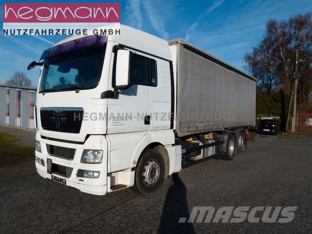 MAN TGX 26.400 6x2-2BL, Ölpumpe 3-fach mit Drucker Camiones de caja de lona