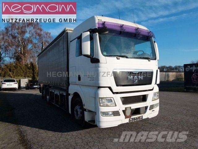 MAN TGX 26.400 6x2-2BL, Ölpumpe 3-fach mit Drucker Camiones de caja de lona