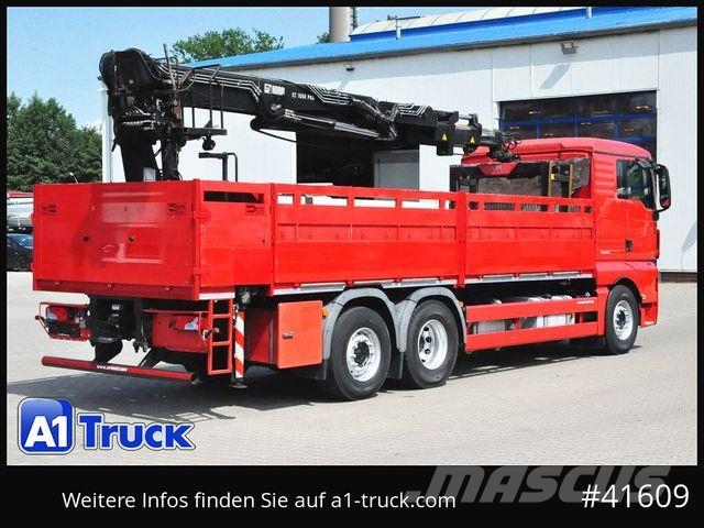 MAN TGX 26.400 LL, Hiab XS 166, Lenk-Liftachse, Crane trucks