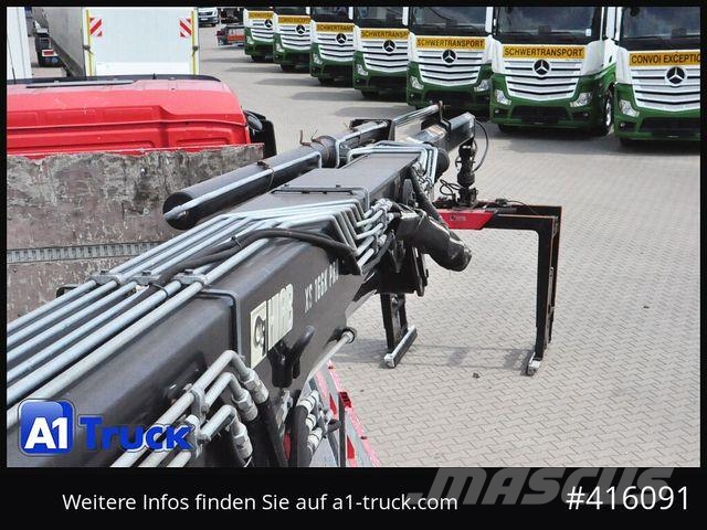MAN TGX 26.400 LL, Hiab XS 166, Lenk-Liftachse, Flatbed / Dropside trucks