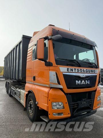 MAN TGX 26.440 6X2 Abrollkipper Blatt Luft Lift Ret. Вантажівки з гаковим підйомом