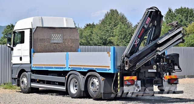 MAN TGX 26.440 Pritsche 6,20 m+HIAB 122 HIDUO/FUNK Автокранове