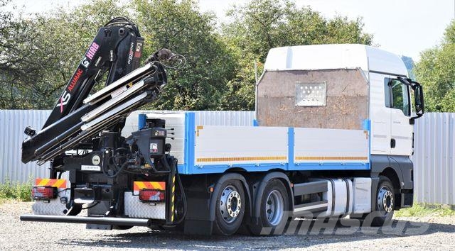 MAN TGX 26.440 Pritsche 6,20 m+HIAB 122 HIDUO/FUNK Автокранове