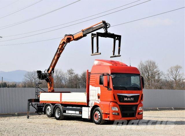 MAN TGX 26.440 Pritsche 6,60 m*TEREX 135.2-A11 Автокранове