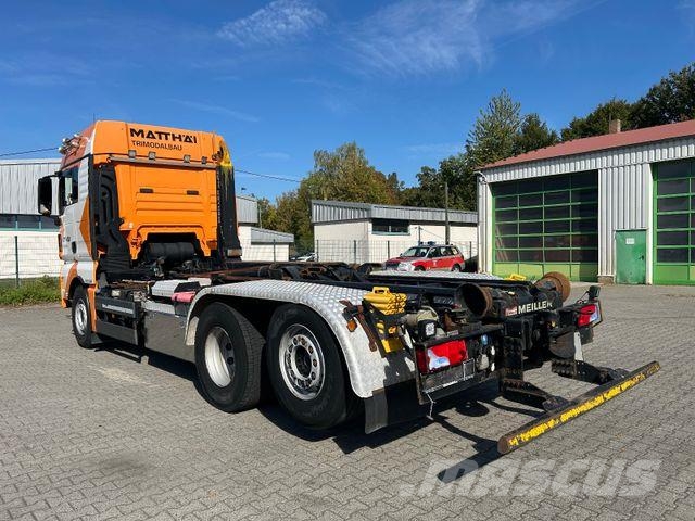 MAN TGX 26.510 BL / 6x2-4 / Meiller RS 21 + Funk Abrollkipper