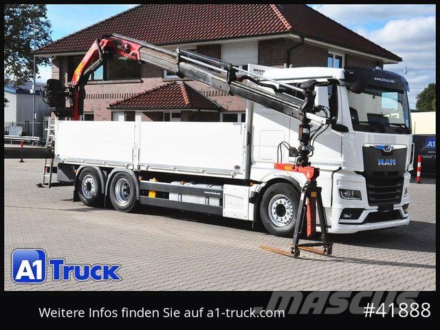 MAN TGX 26.510 LL PK 17.001L Intarder Lenkachse, Crane trucks