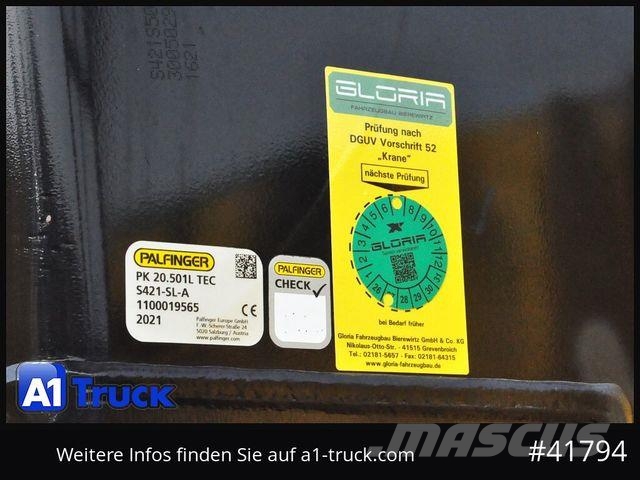 MAN TGX 26.580 LL GM, D38 PK 20.501L Lenkachse, Tovornjaki z žerjavom