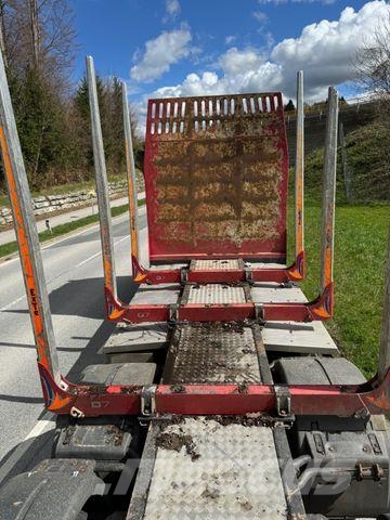 MAN TGX 33.500 4X6 HOLZ KRAN ANHÄNGER Hout-Bakwagens