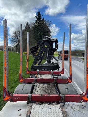 MAN TGX 33.500 4X6 HOLZ KRAN ANHÄNGER Hout-Bakwagens