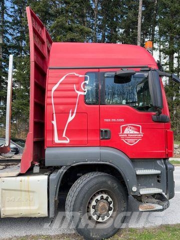 MAN TGX 33.500 4X6 HOLZ KRAN ANHÄNGER Hout-Bakwagens
