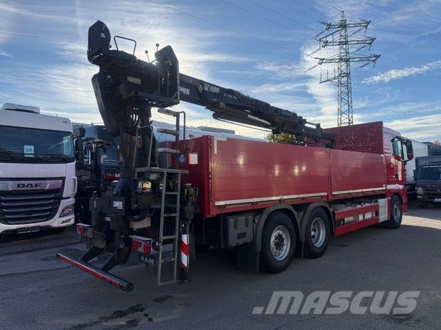 MAN TGX26.480BL/Baustoffwagen/Kran/HiabXS166K-2/Lenk Platós / Ponyvás teherautók