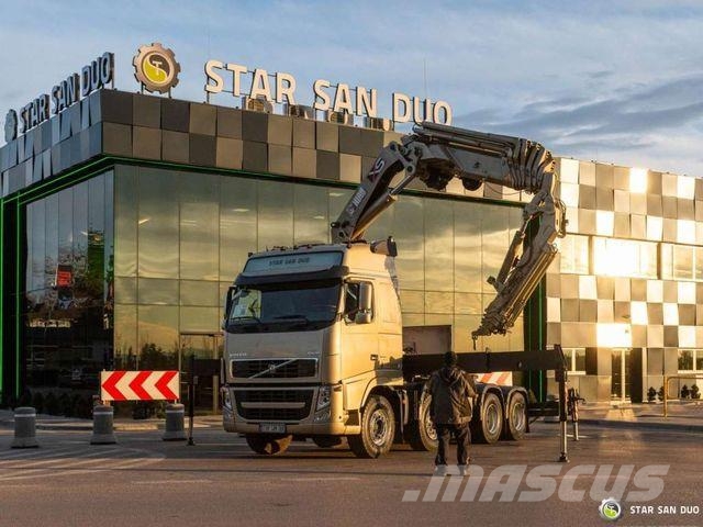 MAN VOLVO FH540 8x4 HIAB 477 E-6XS Crane Fly Jib Win Trekkers