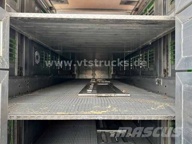 Menke-Janzen 3.Stock & Aggregat/Hubdach/BPW/54 Dyretransport tilhenger