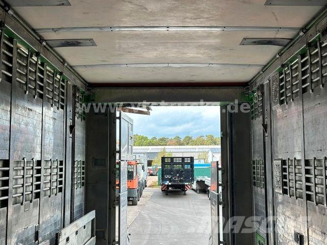 Menke-Janzen 3.Stock & Aggregat/Hubdach/BPW/54 Dyretransport tilhenger