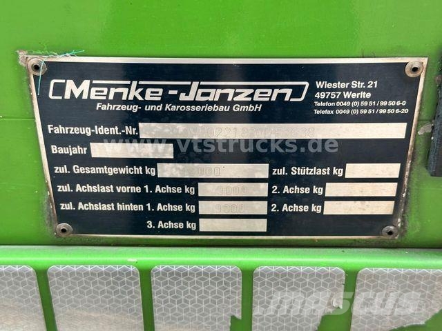 Menke-Janzen 3.Stock & Aggregat/Hubdach/BPW/54 Dyretransport tilhenger