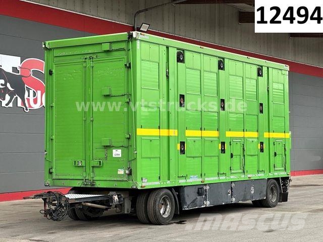 Menke-Janzen 3.Stock & Aggregat/Hubdach/BPW/54 Dyretransport tilhenger