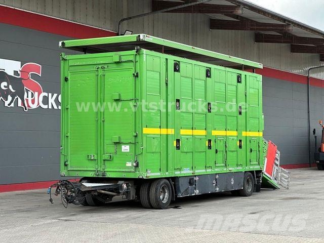 Menke-Janzen 3.Stock & Aggregat/Hubdach/BPW/54 Dyretransport tilhenger