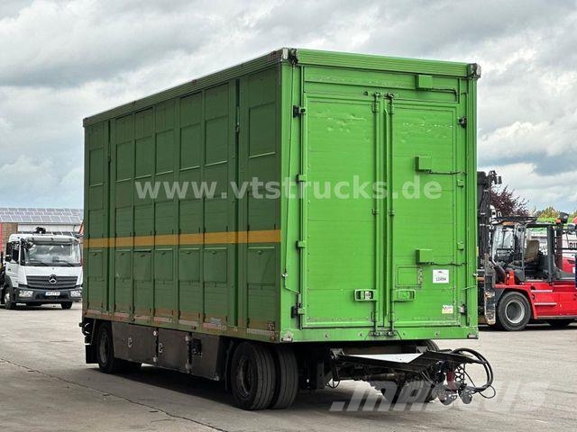 Menke-Janzen 3.Stock & Aggregat/Hubdach/BPW/54 Dyretransport tilhenger