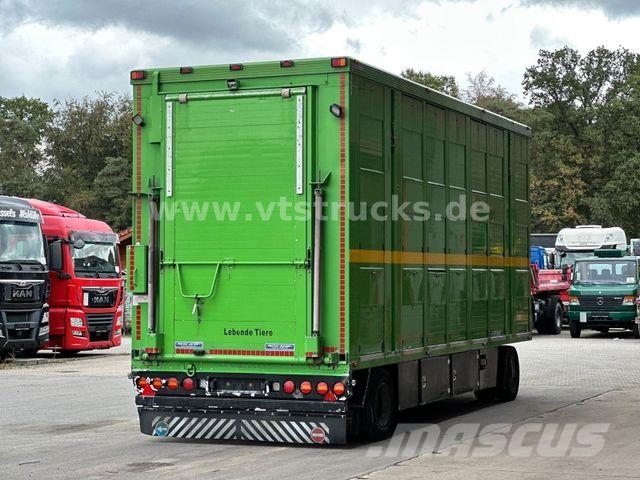 Menke-Janzen 3.Stock & Aggregat/Hubdach/BPW/54 Dyretransport tilhenger