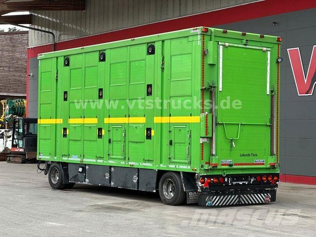 Menke-Janzen 3.Stock & Aggregat/Hubdach/BPW/54 Dyretransport tilhenger
