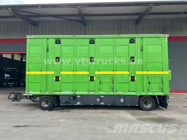 Menke-Janzen 3.Stock & Aggregat/Hubdach/BPW/54 Dyretransport tilhenger