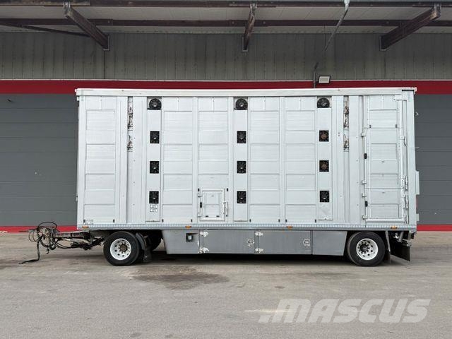  Menke-Janzen 4.Stock Viehanhänger Hubdach/Tränke/6 Dzīvnieku transportēšanas piekabes