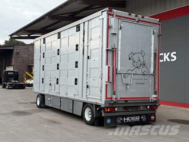  Menke-Janzen 4.Stock Viehanhänger Hubdach/Tränke/6 Dzīvnieku transportēšanas piekabes
