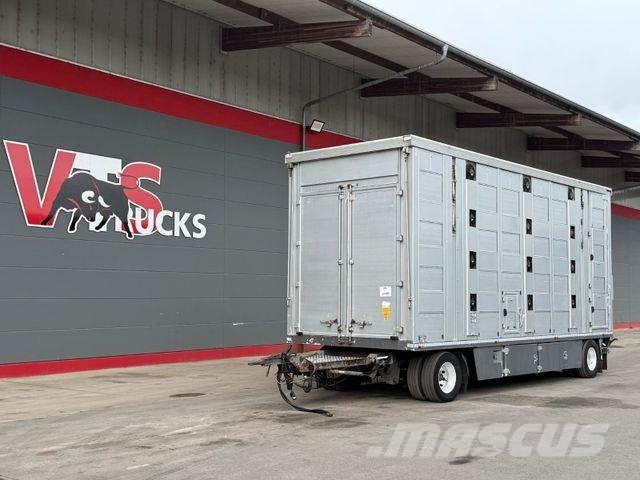  Menke-Janzen 4.Stock Viehanhänger Hubdach/Tränke/6 Dzīvnieku transportēšanas piekabes