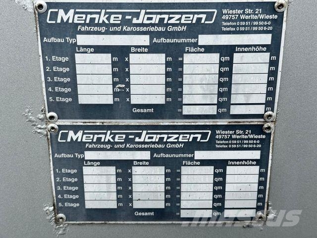  Menke-Janzen 4.Stock Viehanhänger Hubdach/Tränke/6 Dzīvnieku transportēšanas piekabes