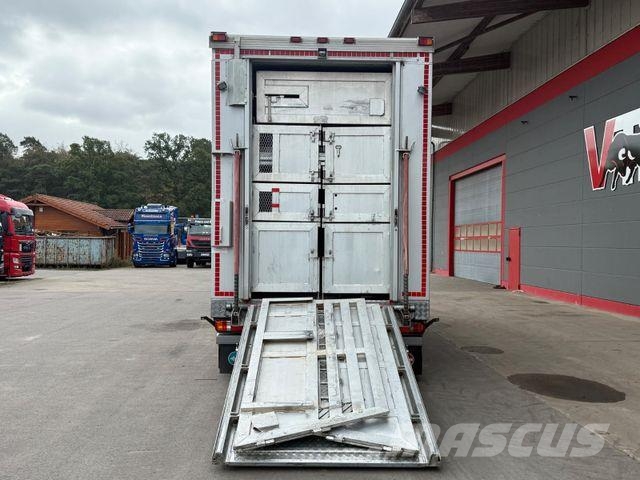  Menke-Janzen 4.Stock Viehanhänger Hubdach/Tränke/6 Dzīvnieku transportēšanas piekabes
